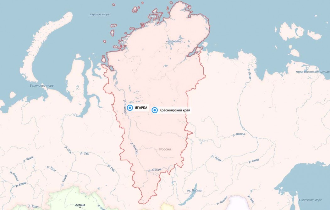 Норильск уренгой карта