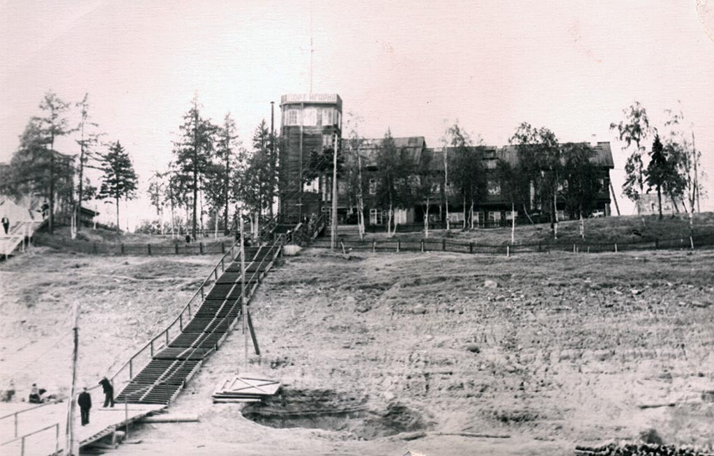 Пристань Игарка, фото 50-х годов